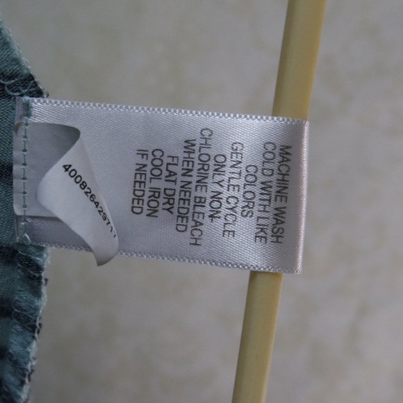 Apt. 9 Teal Black Relaxed Fit Blouse - Picture 12 of 13